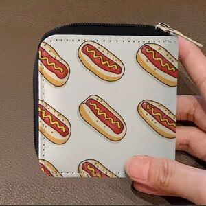 Hot Dog Print Women's Wallet, NEW, Fun